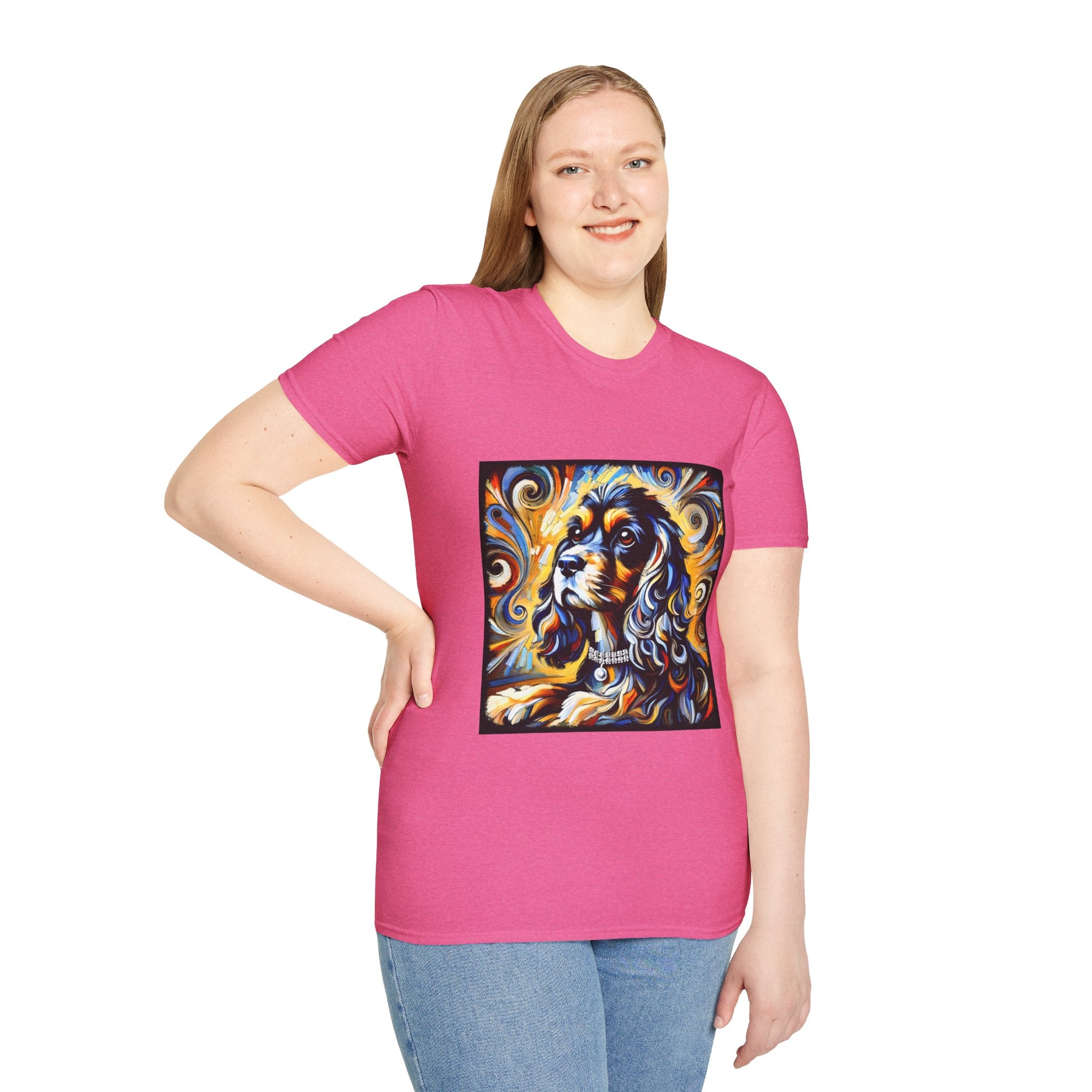 Cocker Spaniel Sun Swirl | Unisex Dog T-Shirt