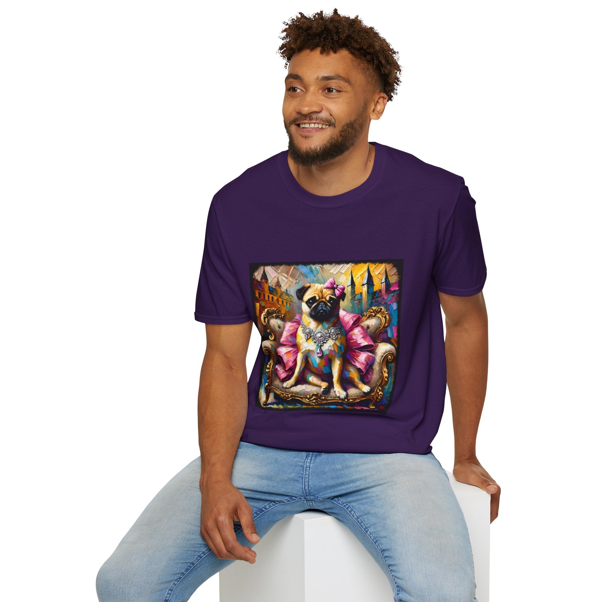 Pug Diamond Princess Classic | Unisex Dog T-Shirt