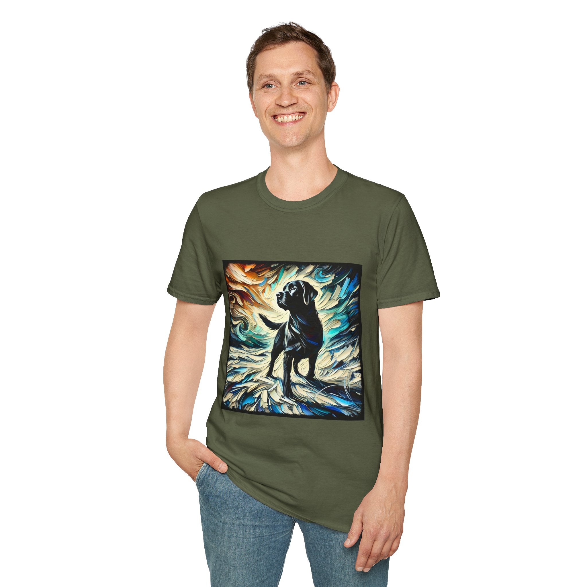 Labrador Retriever Snow Swirl | Unisex Dog T-Shirt