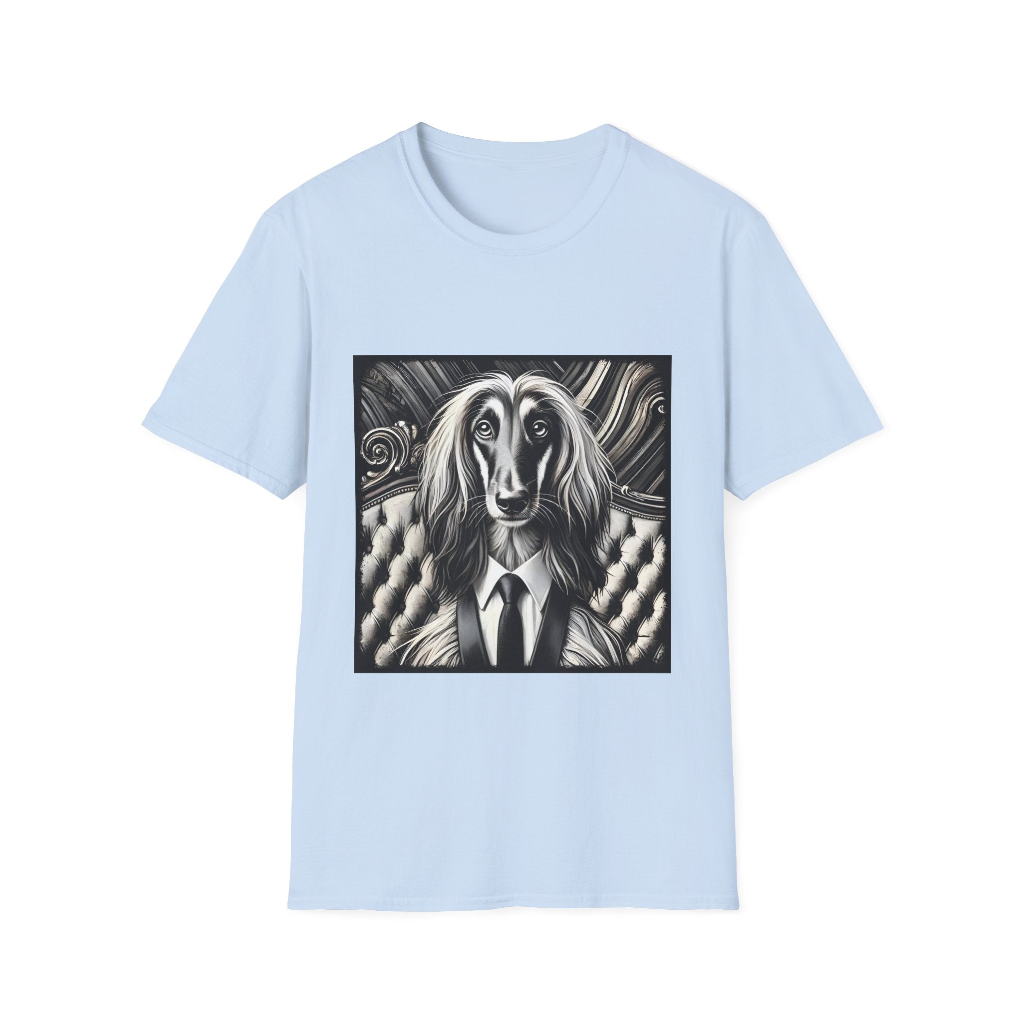 Afghan Hound Shirt | B&W Bold Tie Dog Lover Tee
