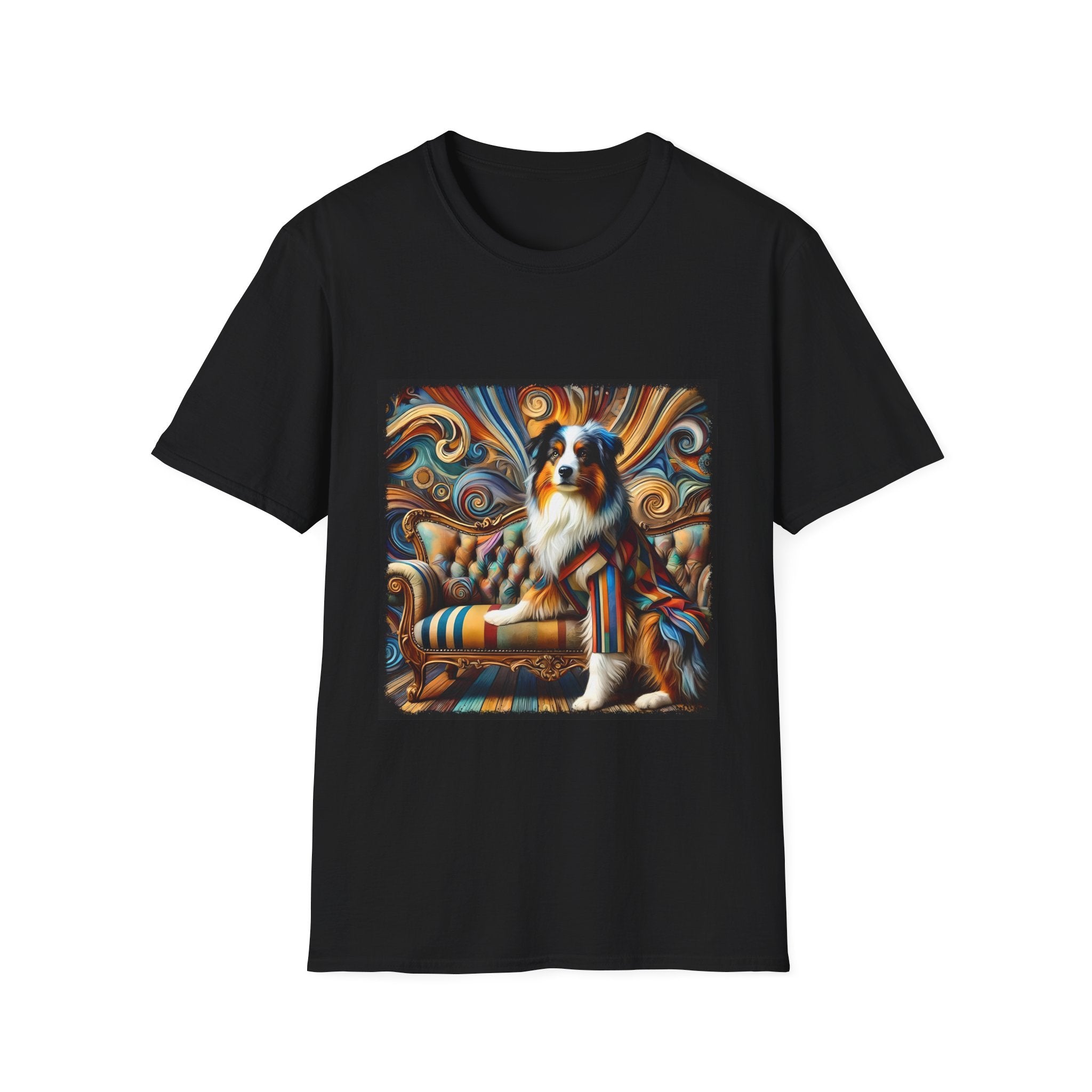 Australian Shepherd Warm Swirl | Unisex Dog T-Shirt