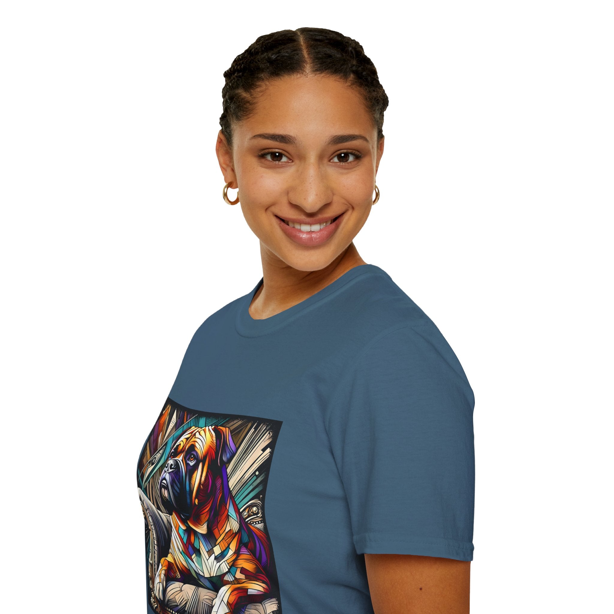Bullmastiff Vivid Geometric | Unisex Dog T-Shirt