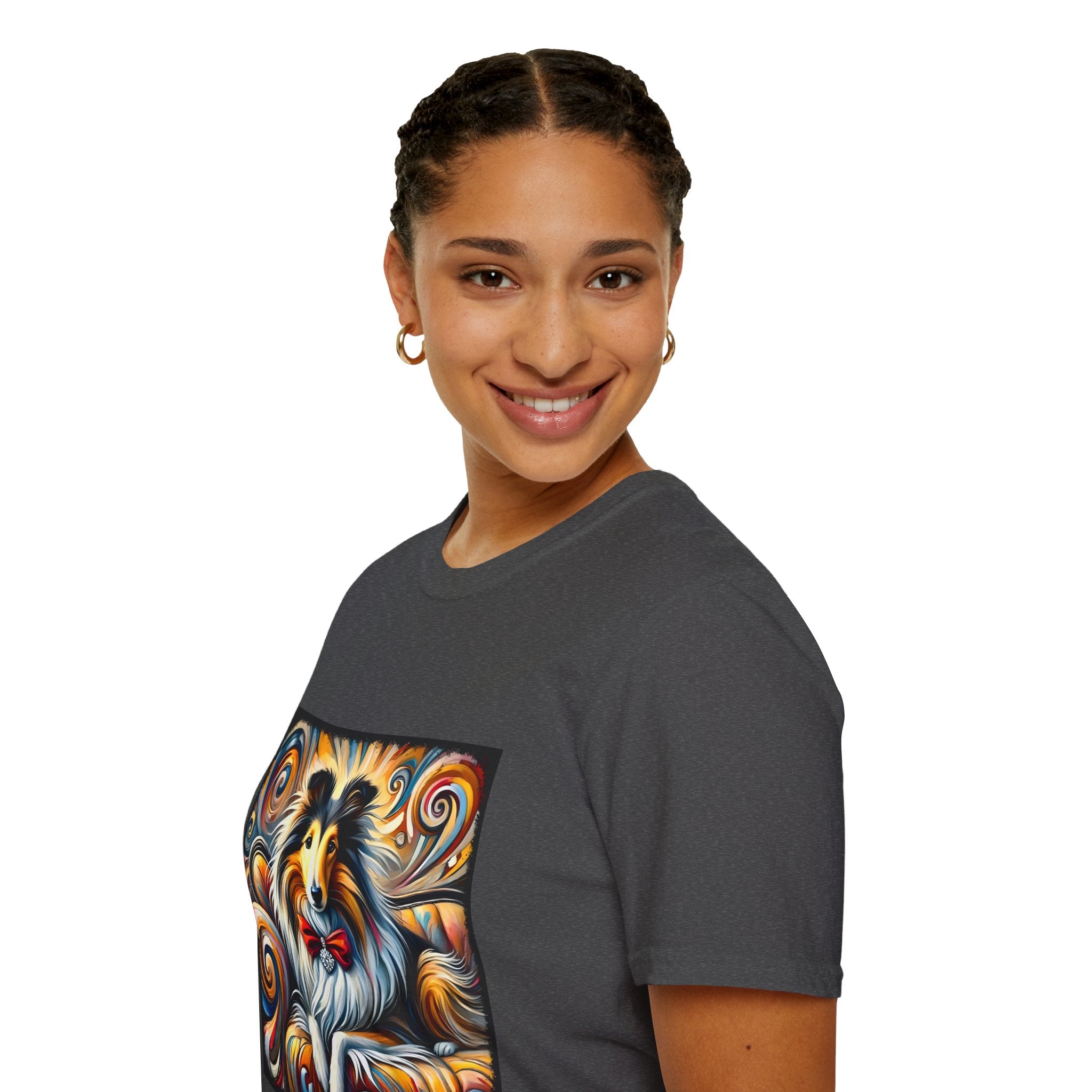 Collie Bold Swirl | Unisex Dog T-Shirt