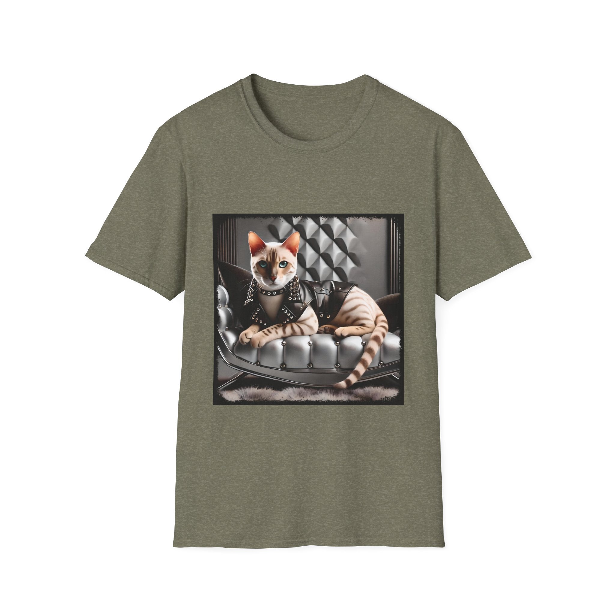 Bengal Cat Leather Lady | Unisex Cat T-Shirt
