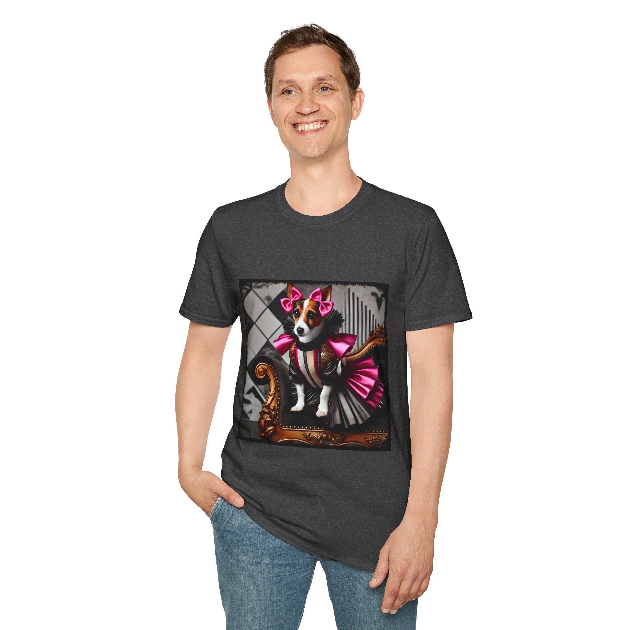 Jack Russell Terrier Pink Rocker | Unisex Dog T-Shirt