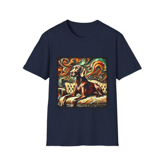 German Shorthaired Pointer Ethereal Swirl design dog lover unisex t-shirt in navy