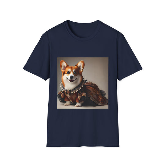 Pembroke Welsh Corgi Couture Girl design dog lover unisex t-shirt in navy