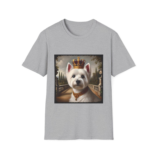 West Highland White Terrier Dashing Prince design dog lover unisex t-shirt in sport grey
