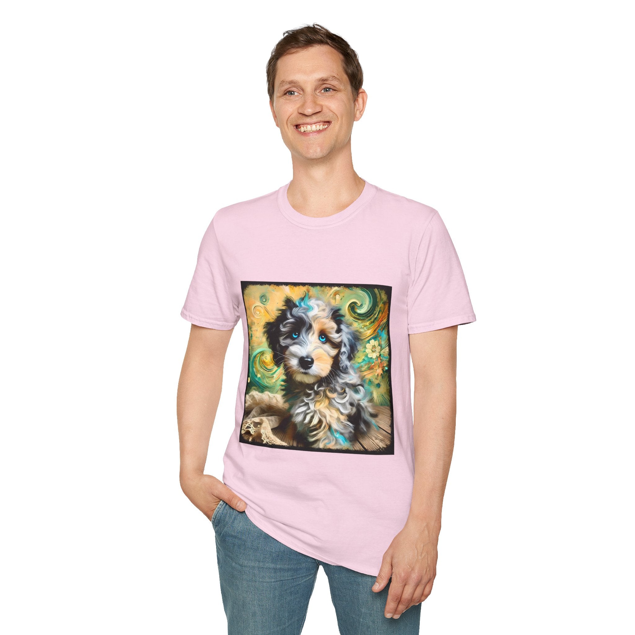 Aussiedoodle Emerald Swirl | Unisex Dog T-Shirt