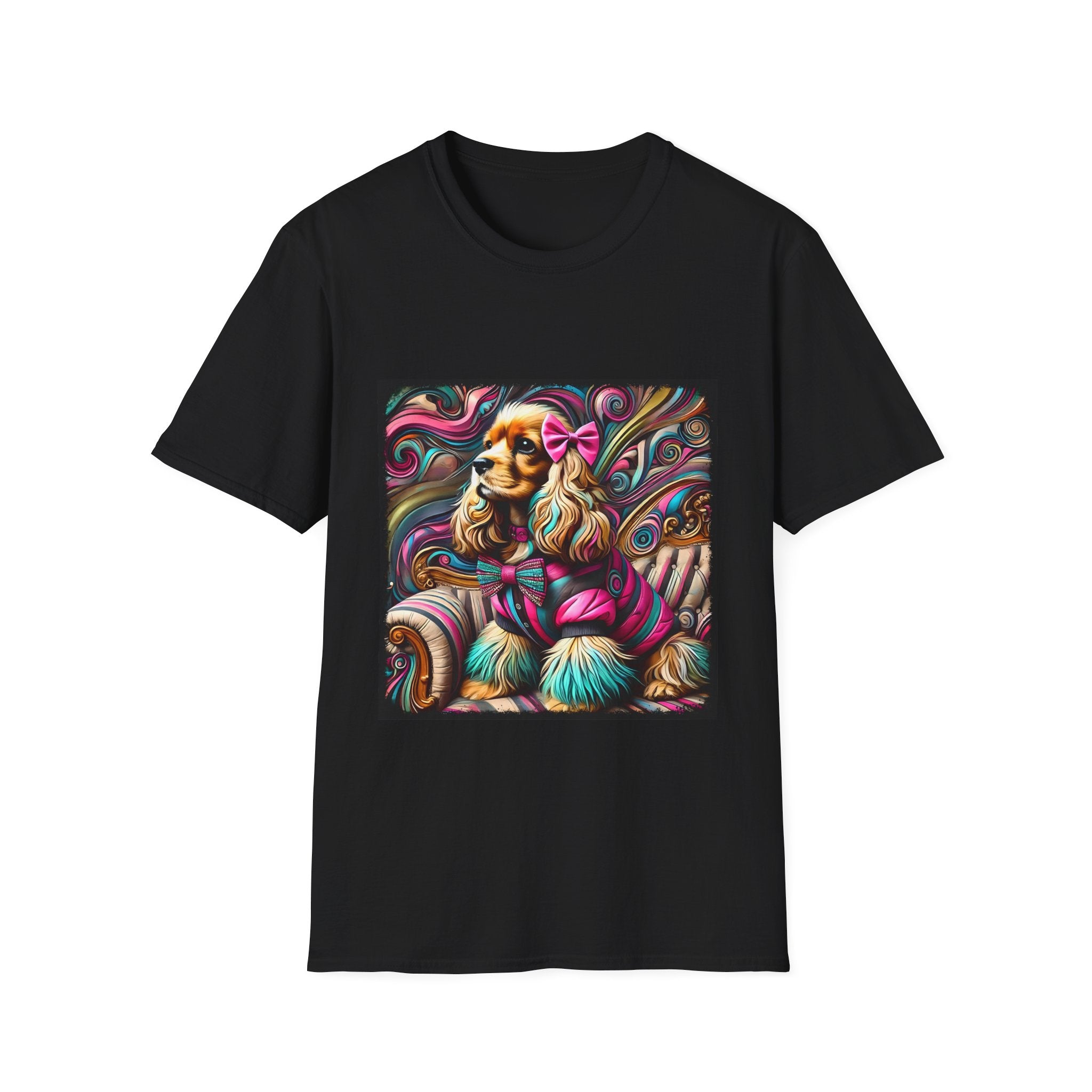 Cocker Spaniel Pink Rocker | Unisex Dog T-Shirt