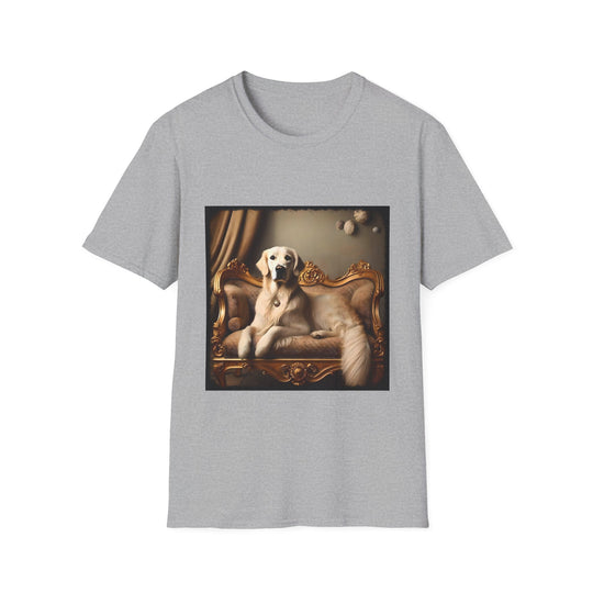 Golden Retriever Poised Royalty design dog lover unisex t-shirt in sport grey
