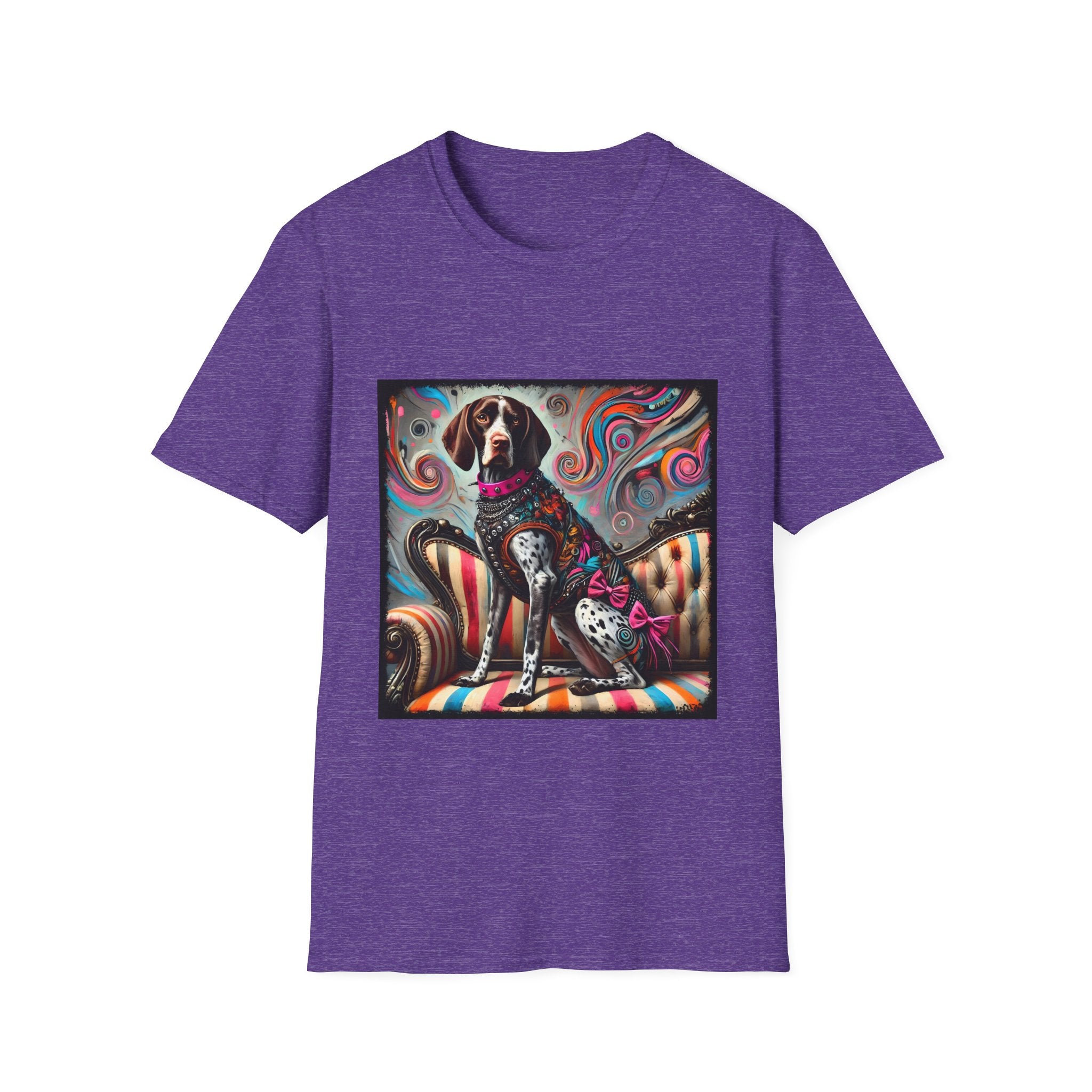 German Shorthaired Pointer Pink Rocker | Unisex Dog T-Shirt