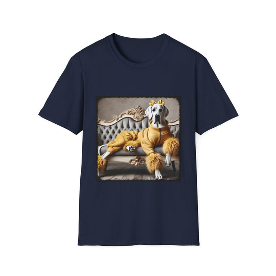 Great Dane Pawsh Model design dog lover unisex t-shirt in navy