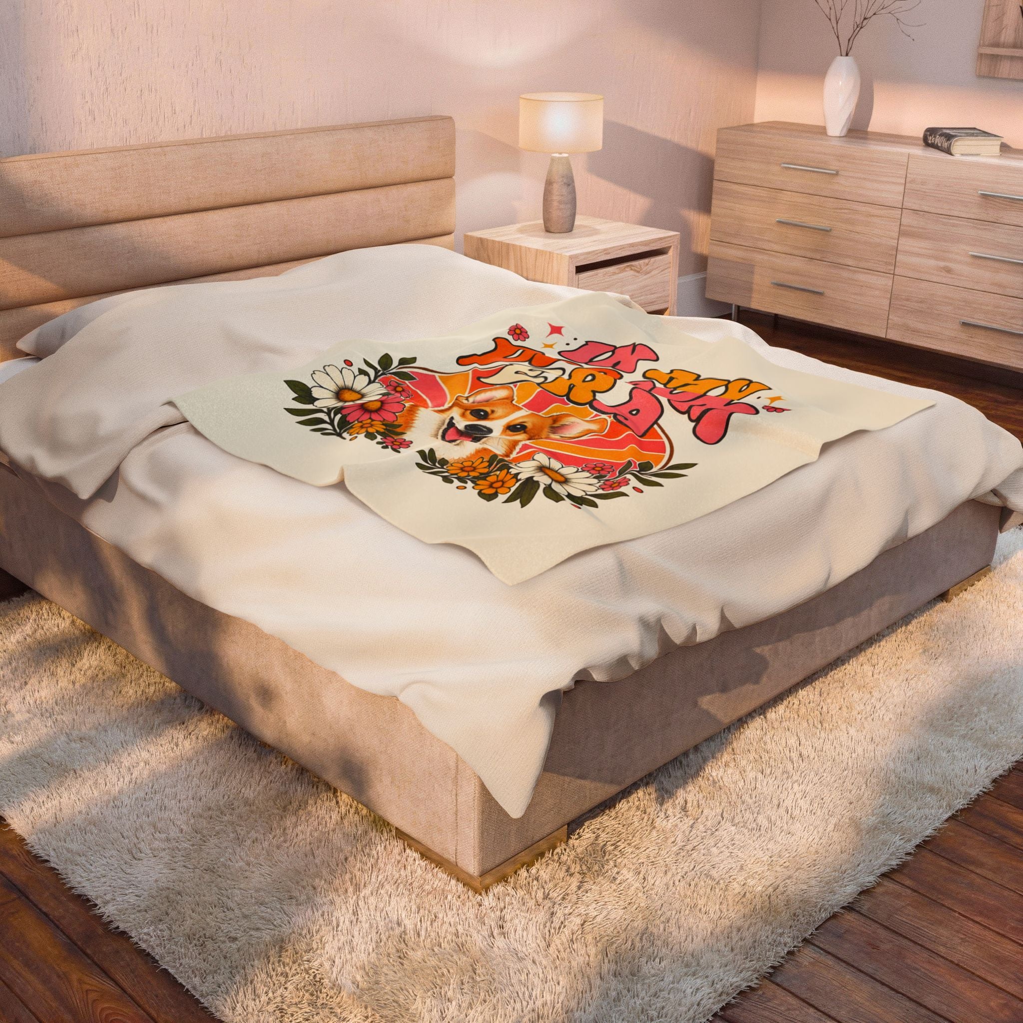 Pembroke Welsh Corgi Blanket | In My Dog Mom Era Dog Lover Gift