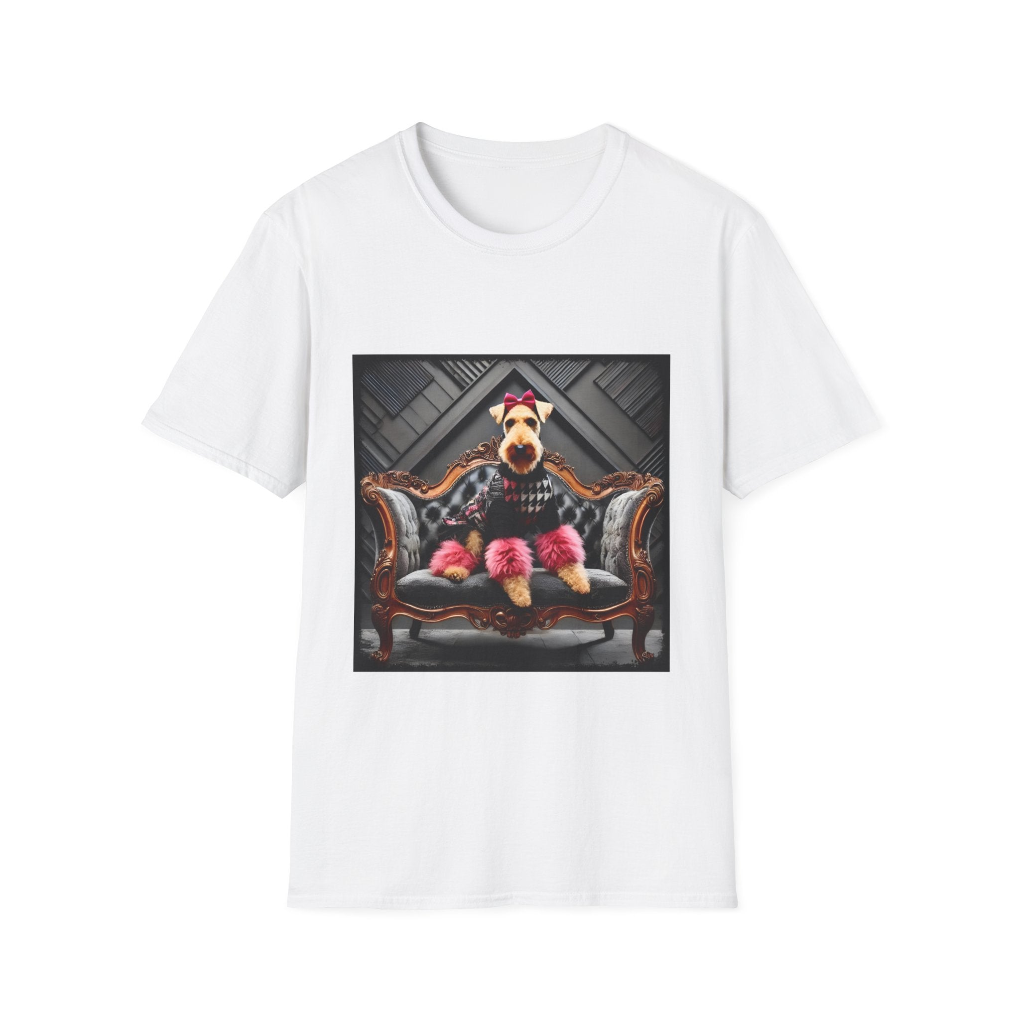 Airedale Terrier Shirt | Pink Rocker Dog Lover Tee