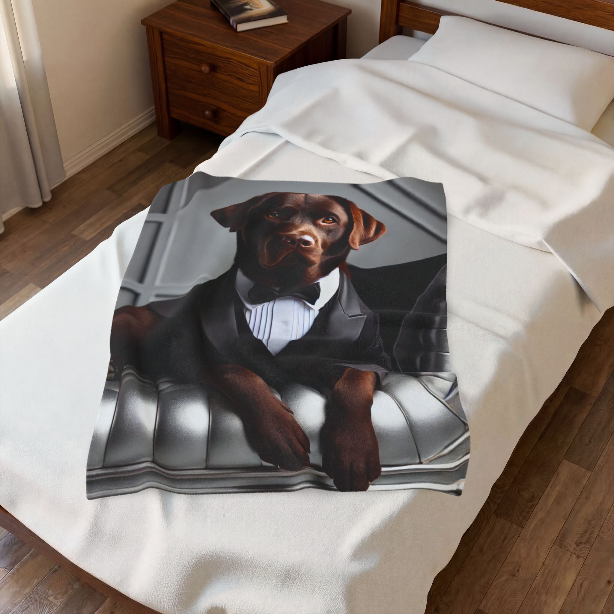 Labrador Retriever Blanket | Chocolate Chap Dog Lover Gift