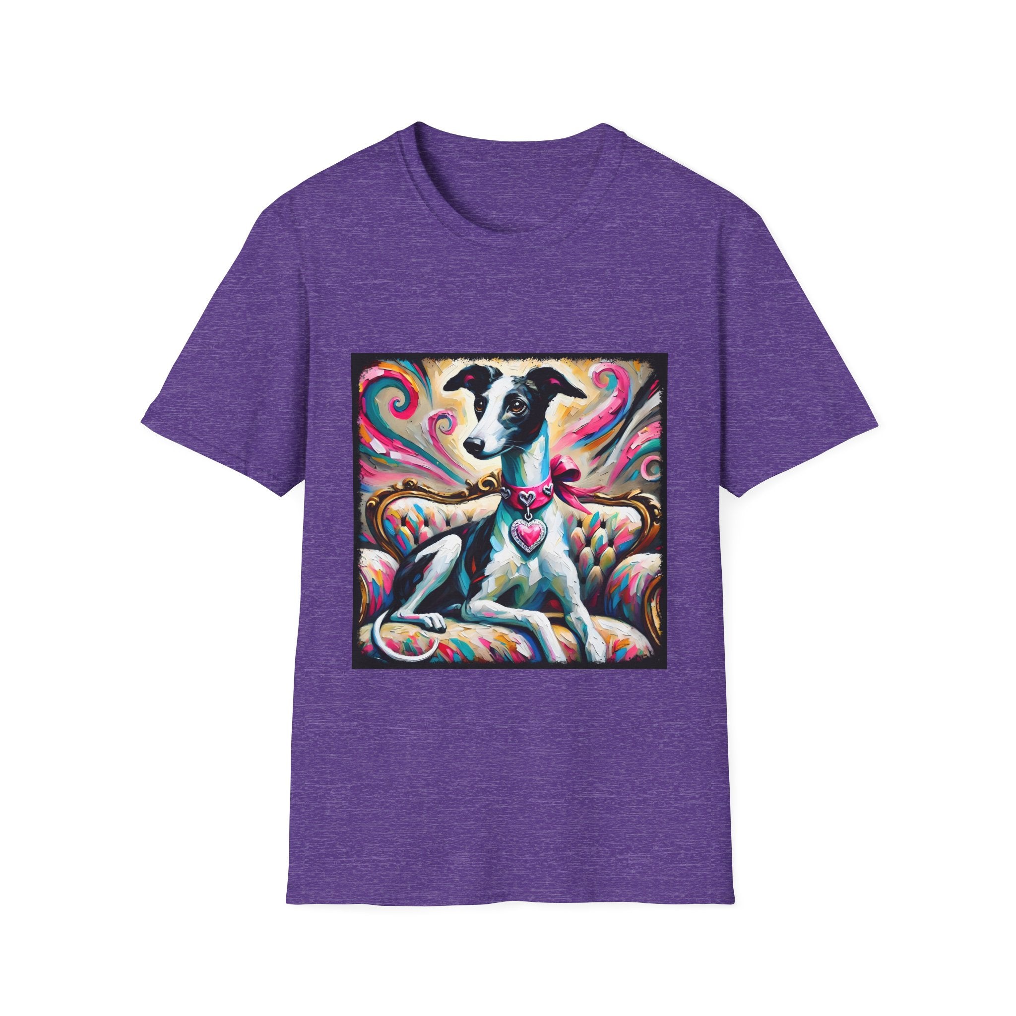 Greyhound Pink Heart Classic | Unisex Dog T-Shirt