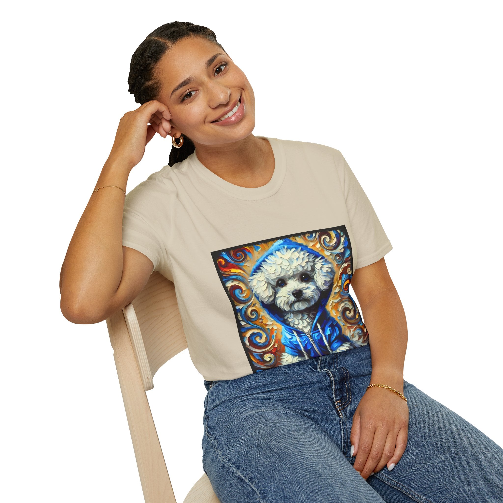 Bichon Frise Hoodie Swirl | Unisex Dog T-Shirt