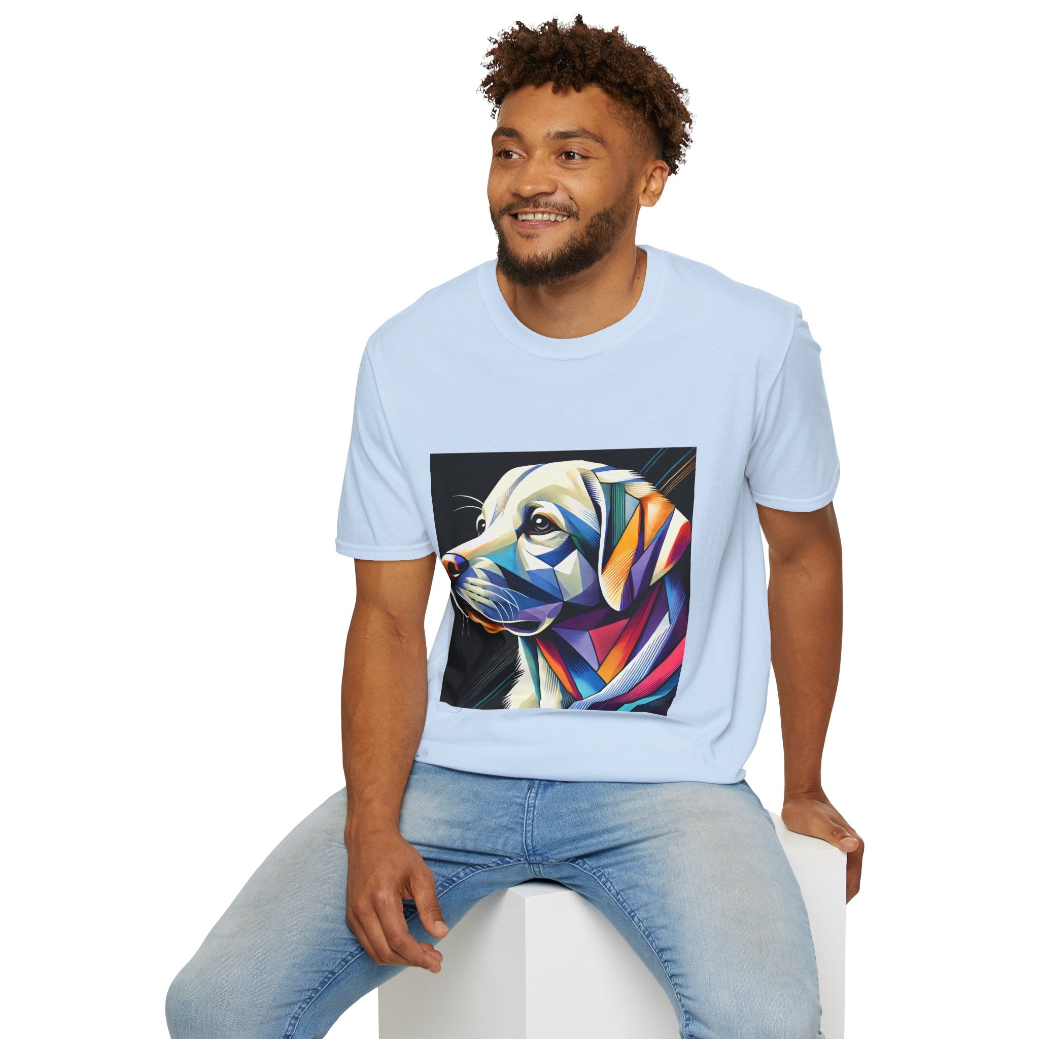Labrador Retriever Multicolor Geometric | Unisex Dog T-Shirt