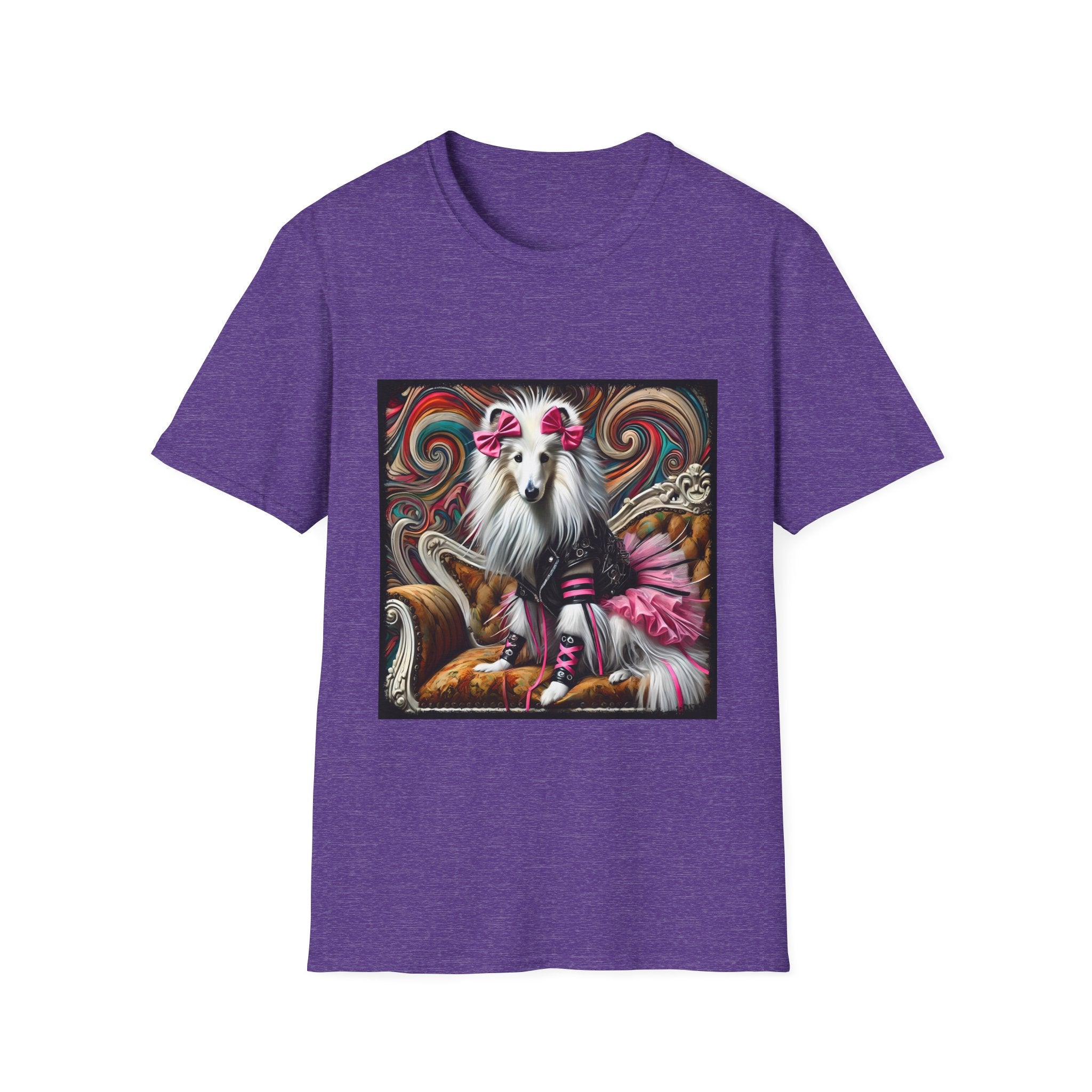Collie Pink Rocker | Unisex Dog T-Shirt