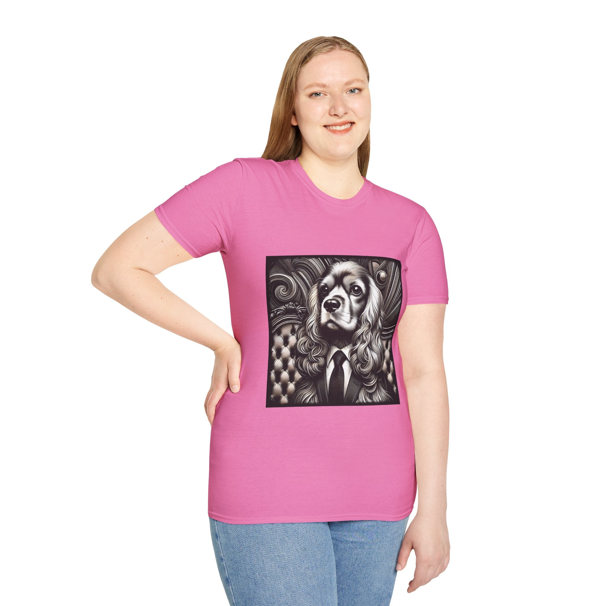 Cocker Spaniel B&W Gentleman | Unisex Dog T-Shirt