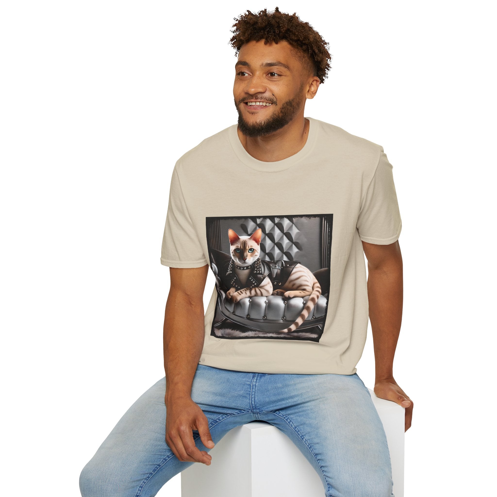 Bengal Cat Leather Lady | Unisex Cat T-Shirt