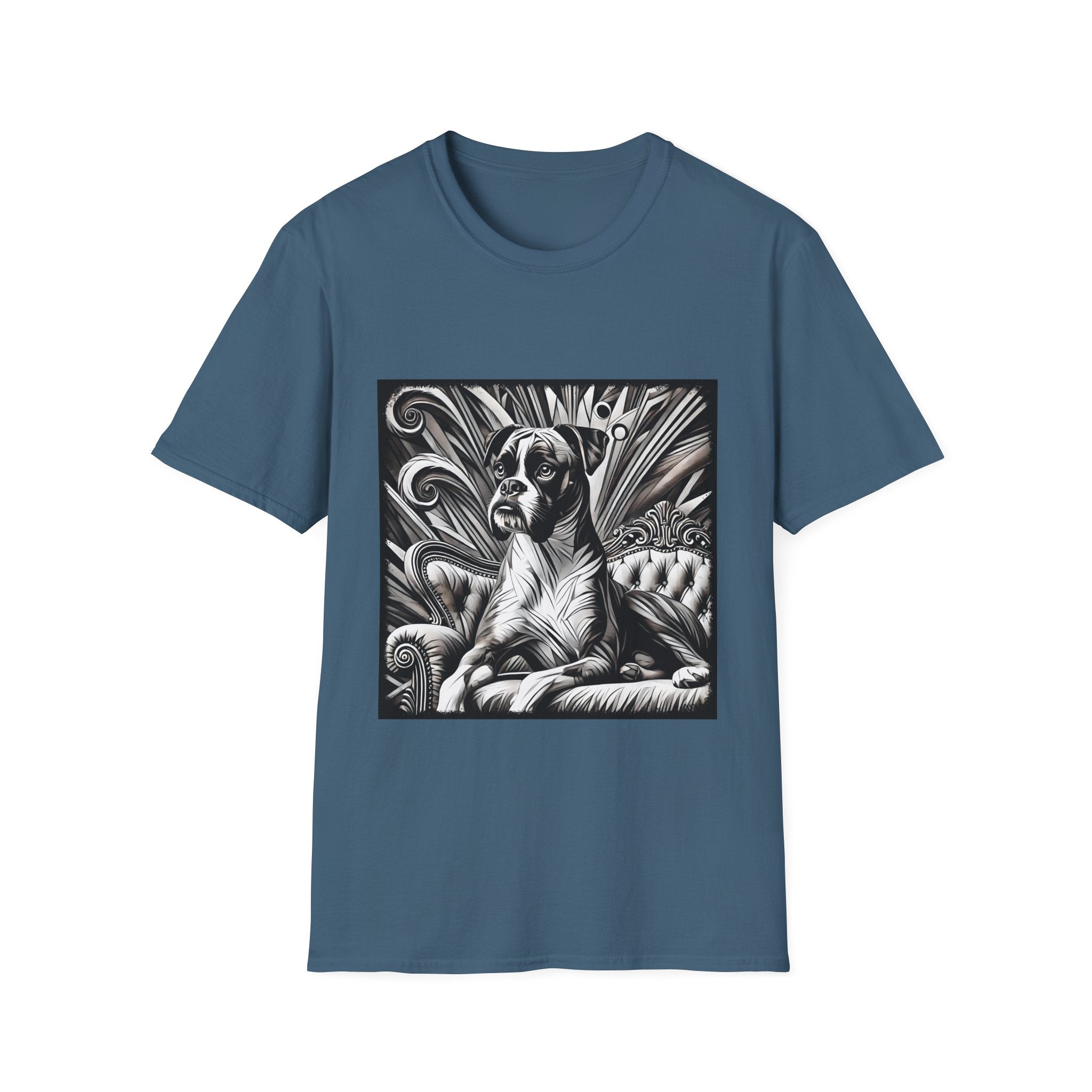 Boxer B&W Bold | Unisex Dog T-Shirt