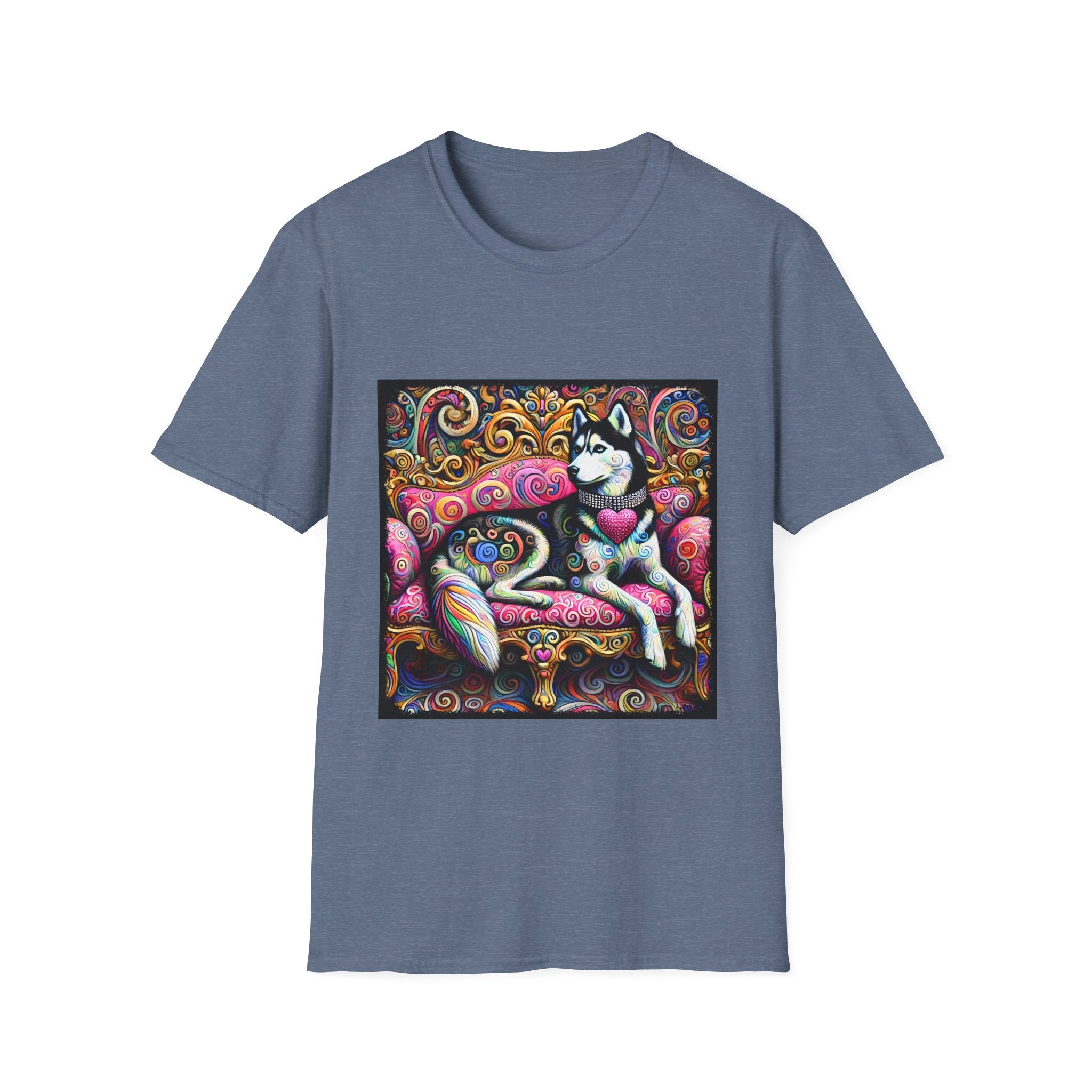 Siberian Husky Love Swirl | Unisex Dog T-Shirt