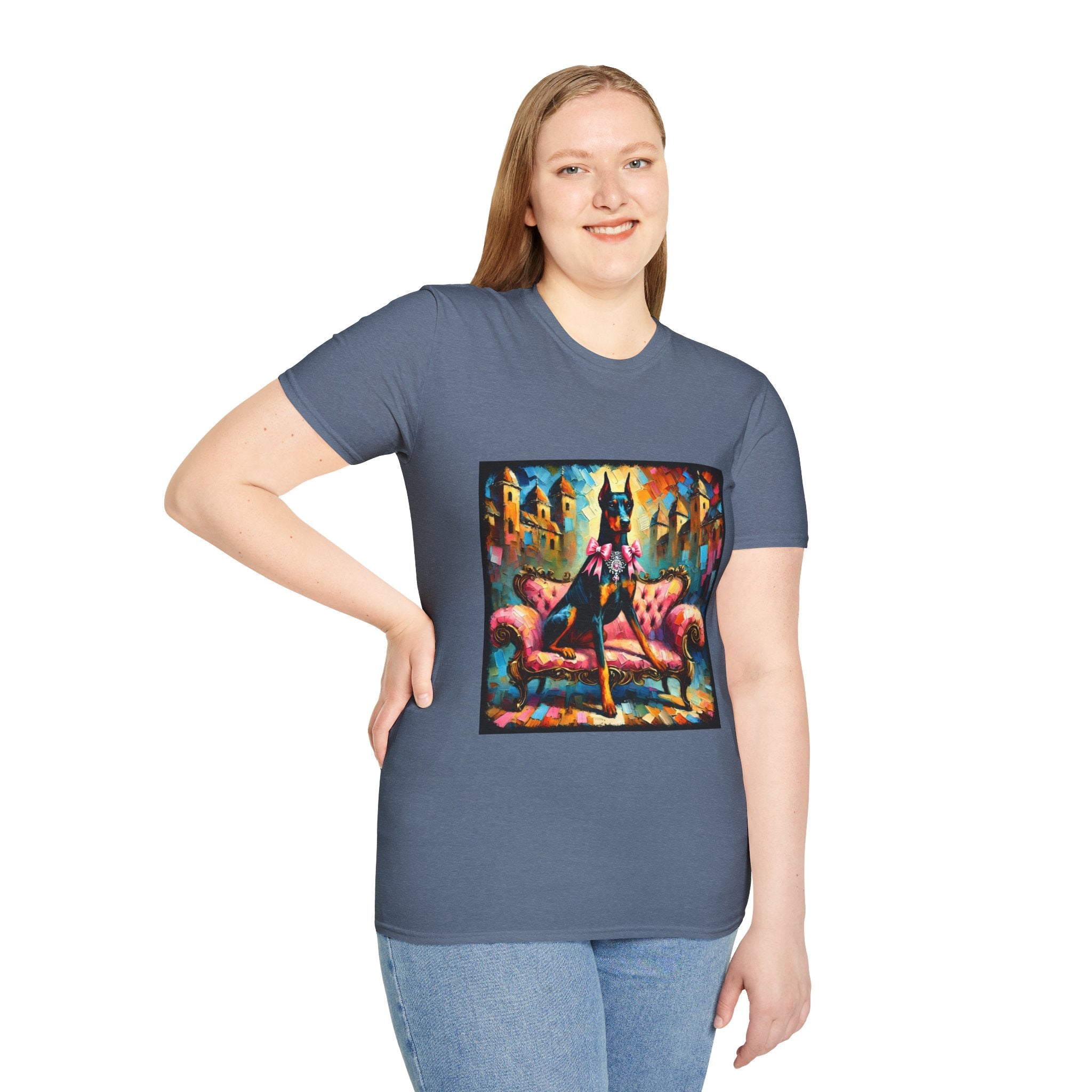 Doberman Pinscher Diamond Princess Classic | Unisex Dog T-Shirt