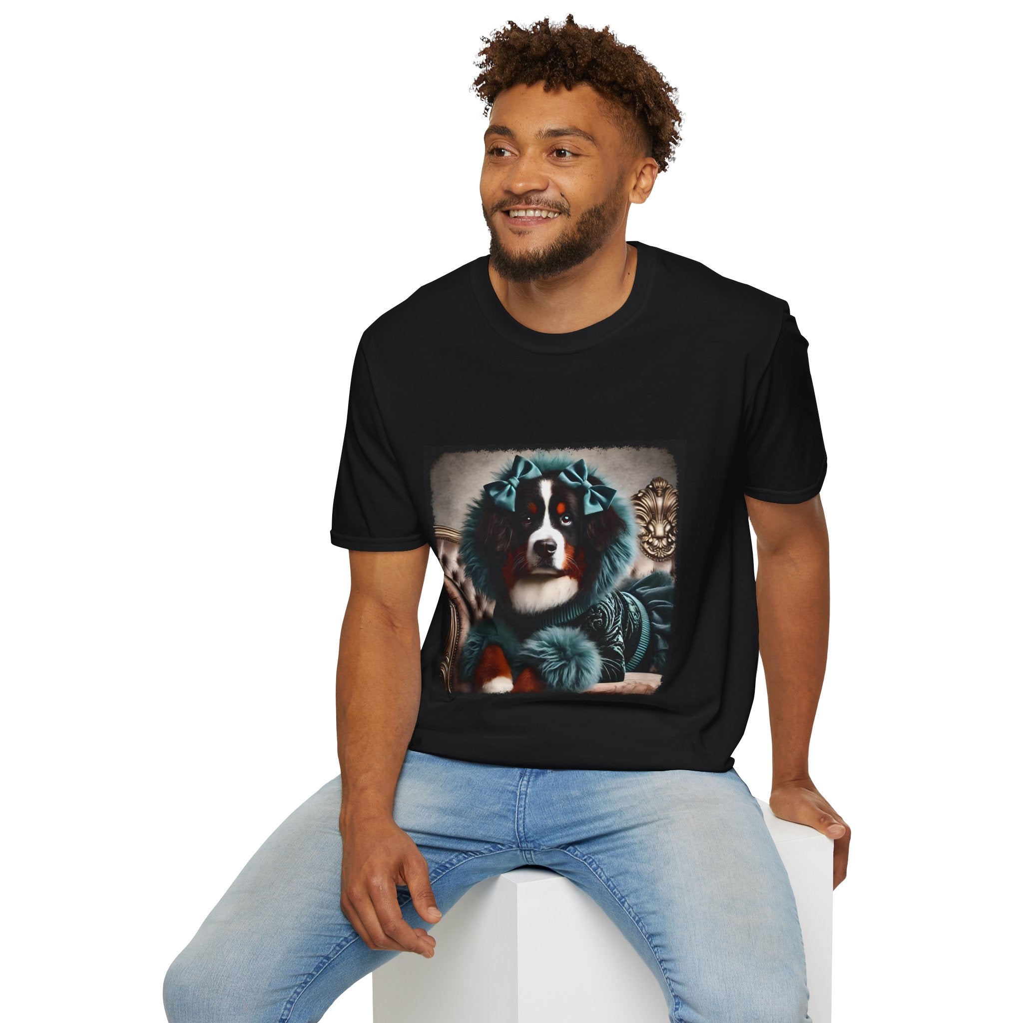 Bernese Mountain Dog Velvet and Fur | Unisex Dog T-Shirt