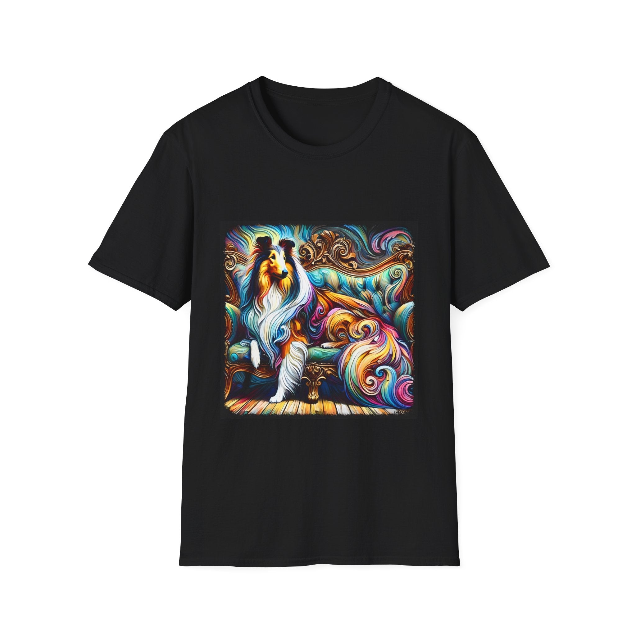 Collie Pastel Swirl | Unisex Dog T-Shirt