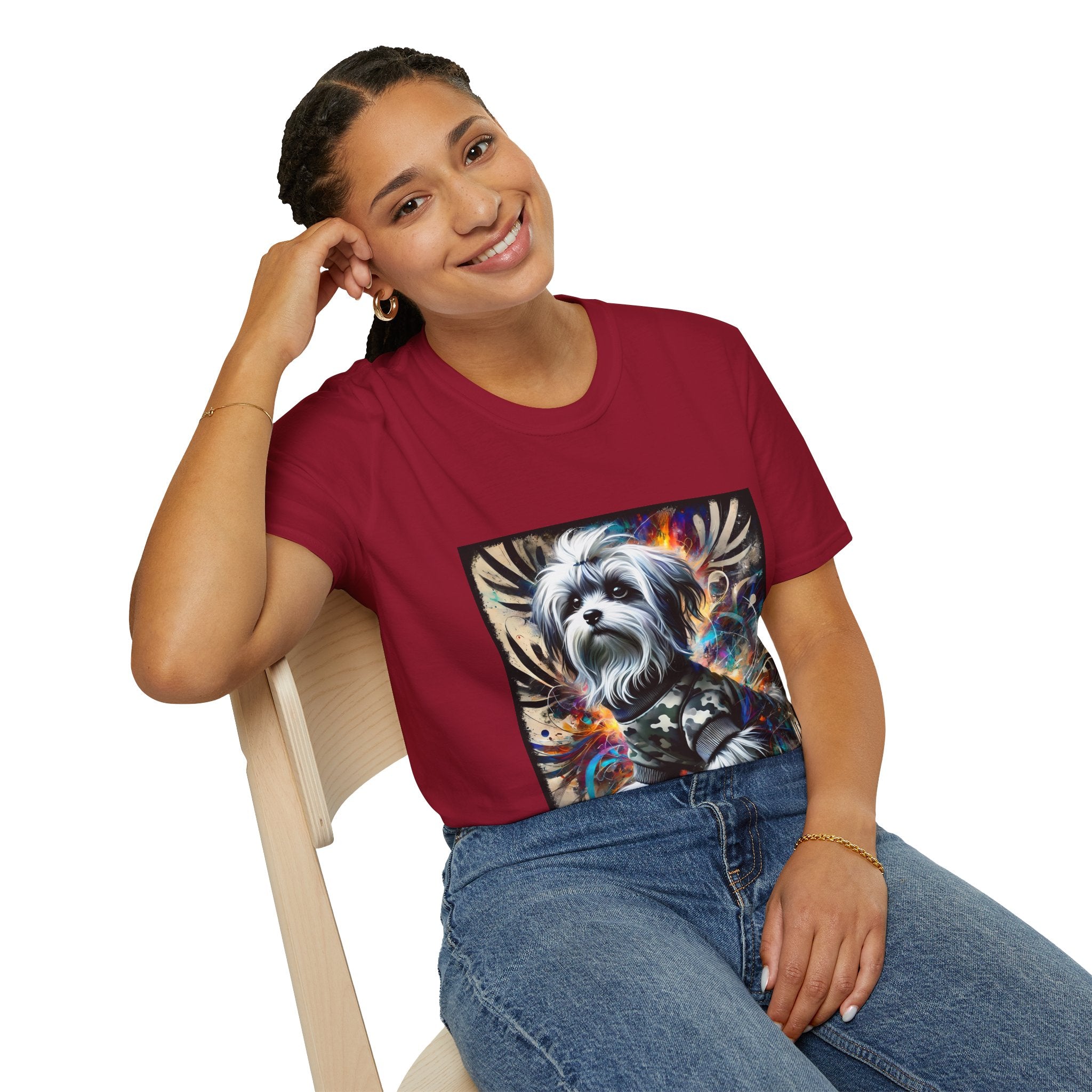 Maltese Bold Armor Classic | Unisex Dog T-Shirt