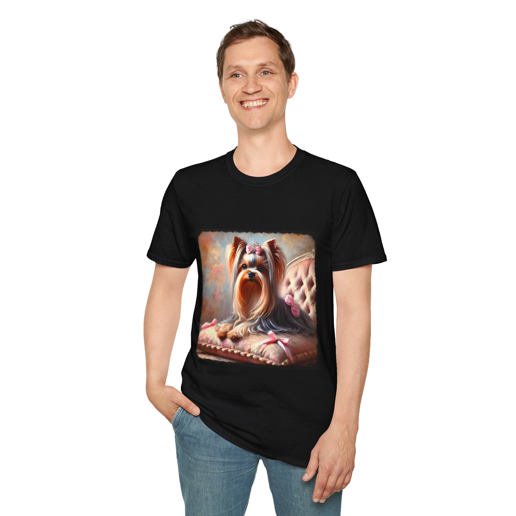 Yorkshire Terrier Bows and Diamonds Classic | Unisex Dog T-Shirt