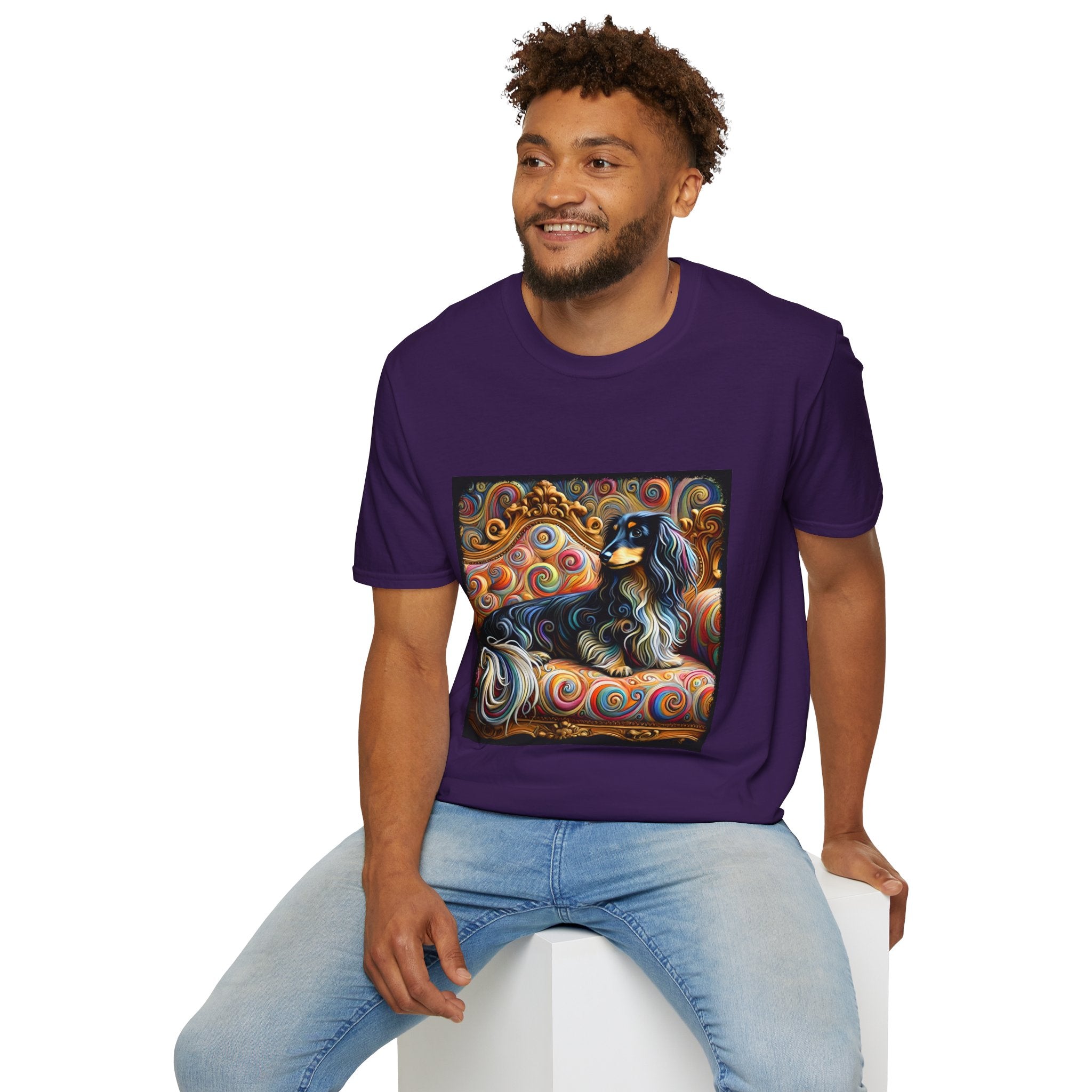 Dachshund Bold Swirl | Unisex Dog T-Shirt