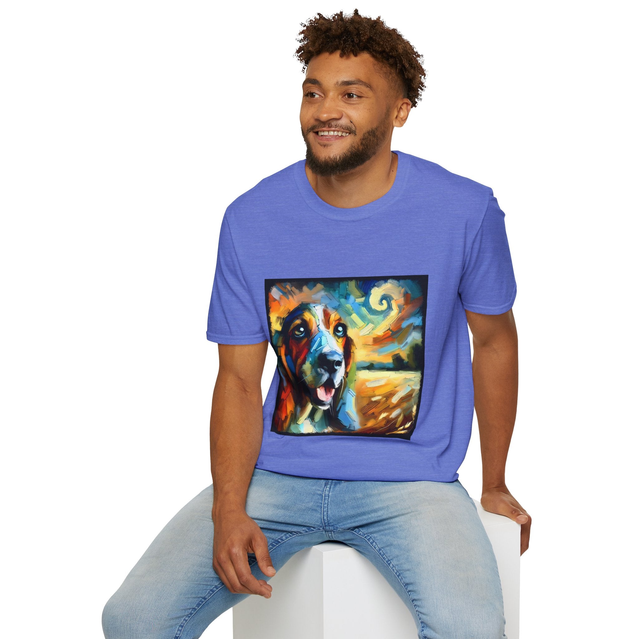 Basset Hound Sun Swirl | Unisex Dog T-Shirt