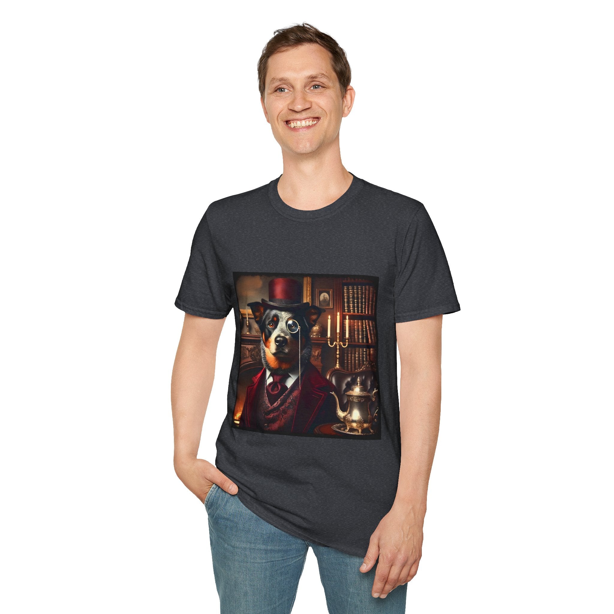 Australian Cattle Dog Mister Monacle | Unisex Dog T-Shirt