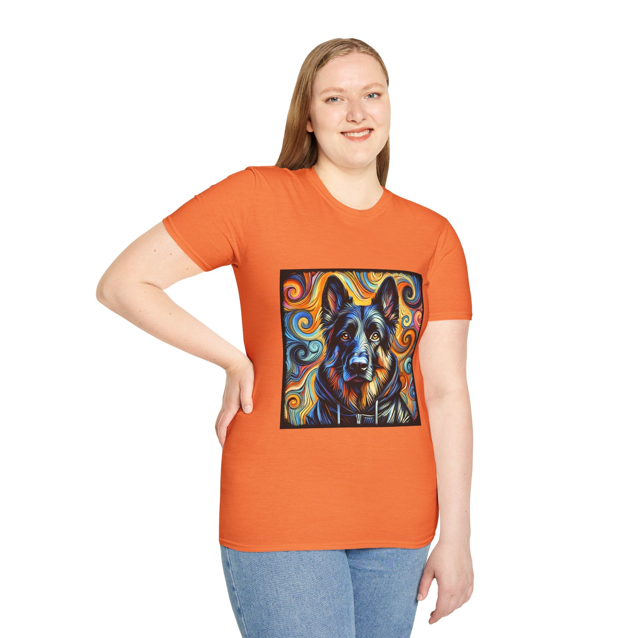 German Shepherd Hoodie Swirl II | Unisex Dog T-Shirt