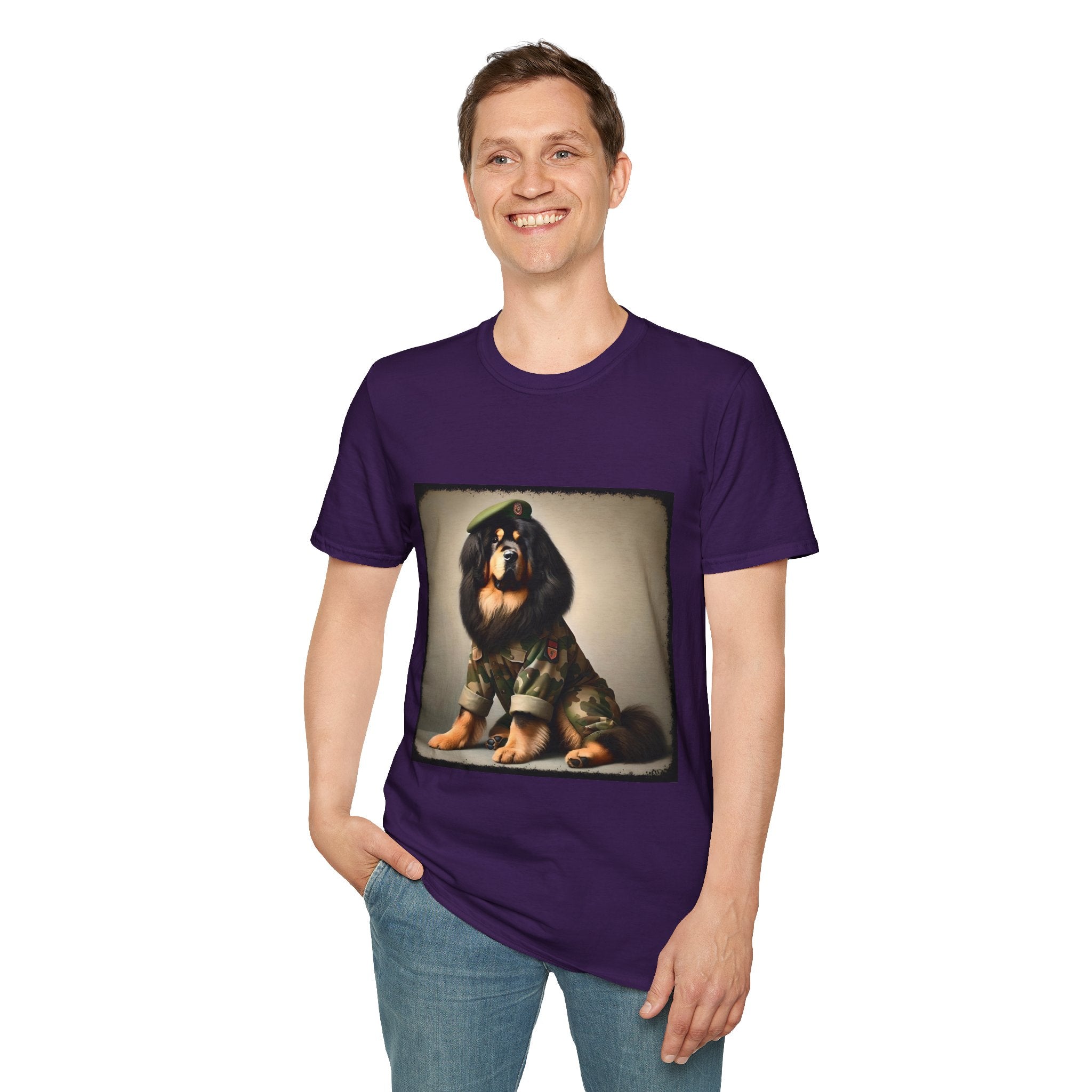 Tibetan Mastiff Camo Cutie | Unisex Dog T-Shirt