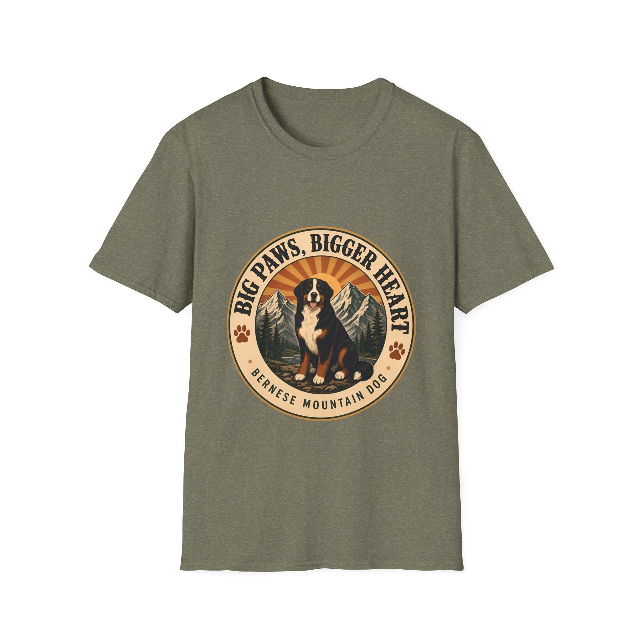 Bernese Mountain Dog Shirt | Big Paws Dog Lover Tee