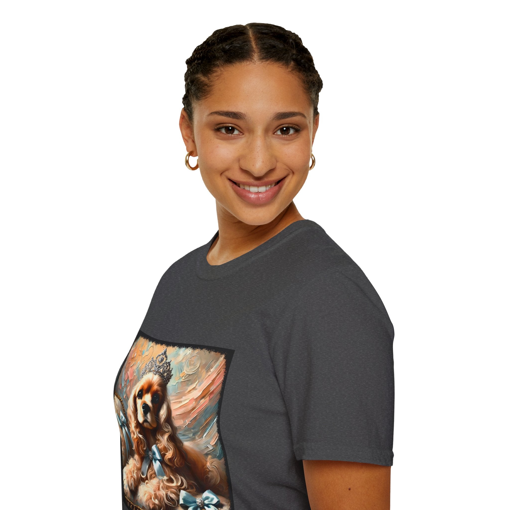 Cocker Spaniel Diamond Tiara Classic | Unisex Dog T-Shirt