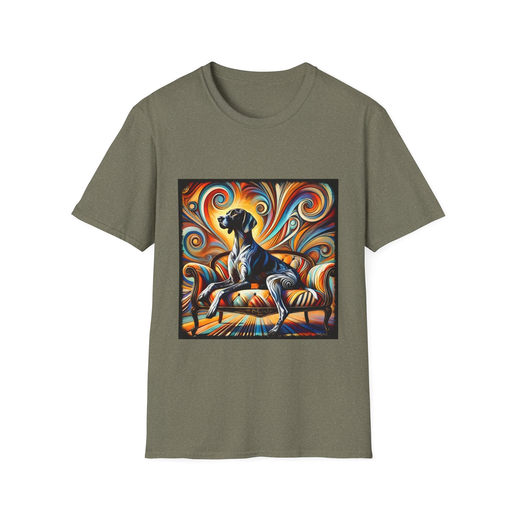 German Shorthaired Pointer Sun Swirl | Unisex Dog T-Shirt