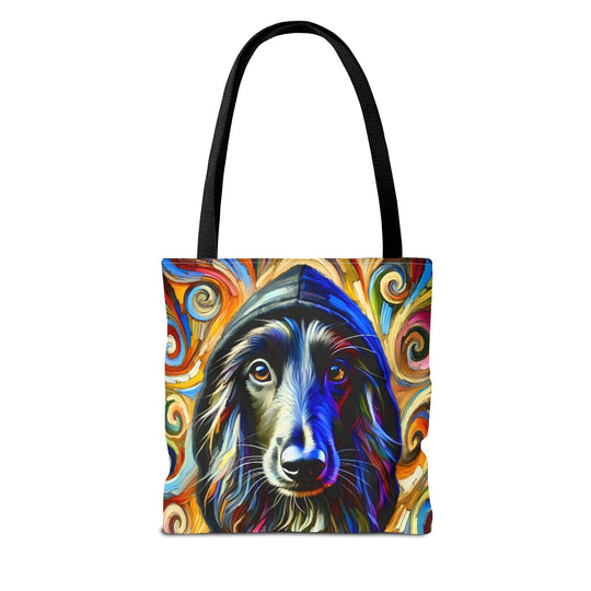 Afghan Hound Tote Bag | Hoodie Swirl Dog Lover Gift