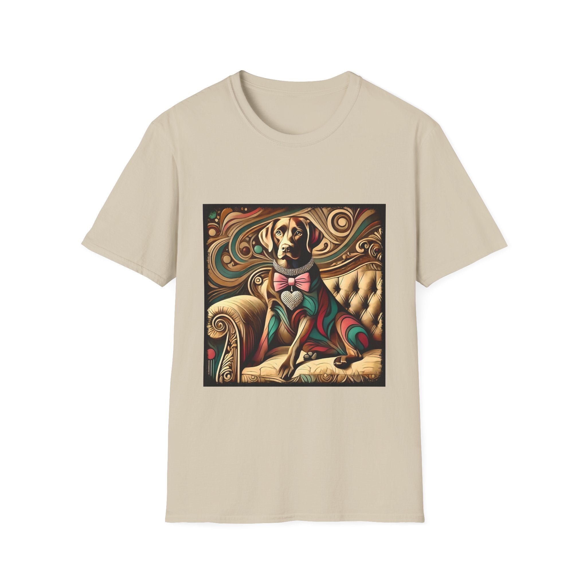 Labrador Retriever Warm Diamond Swirl | Unisex Dog T-Shirt