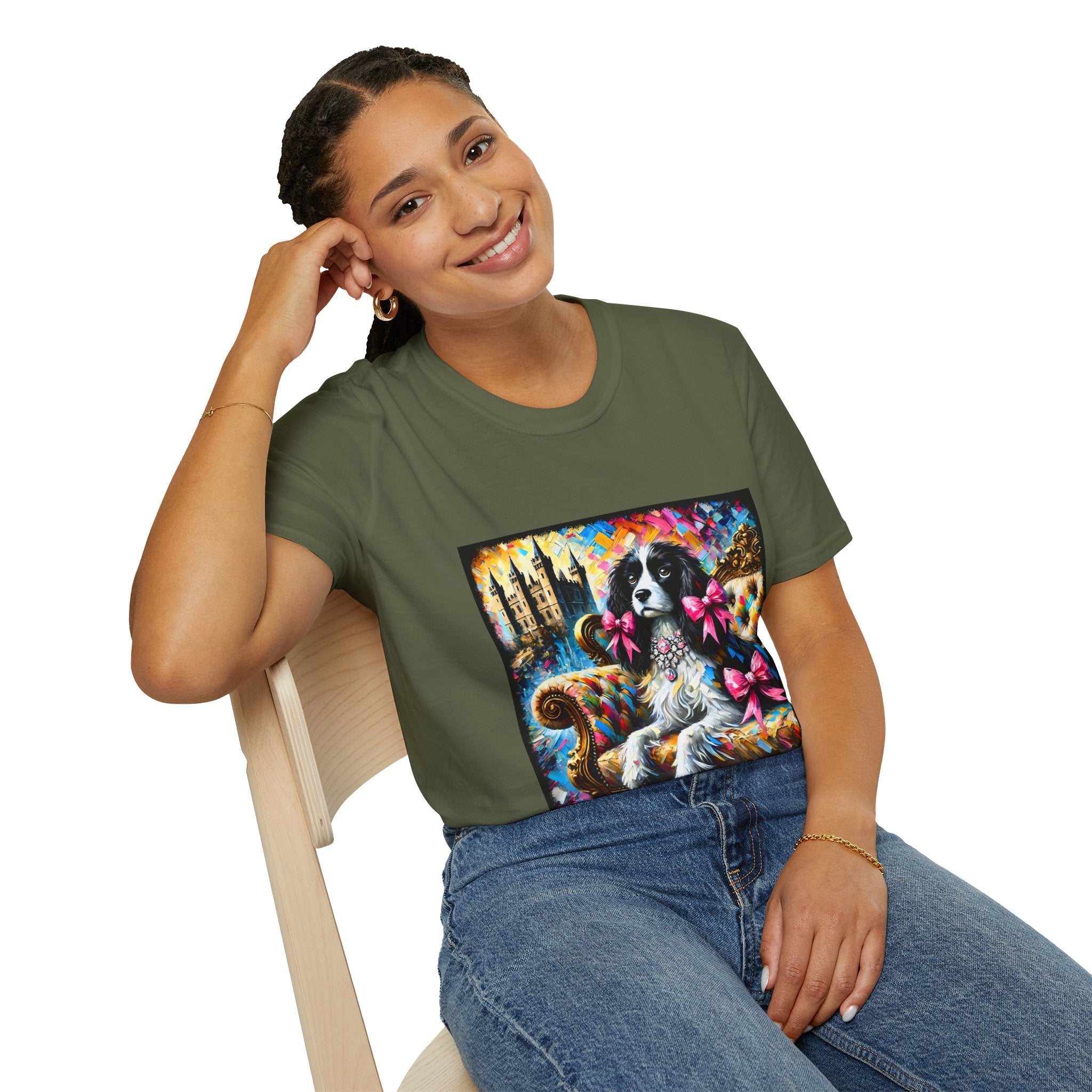 English Springer Spaniel Diamond Princess Classic | Unisex Dog T-Shirt