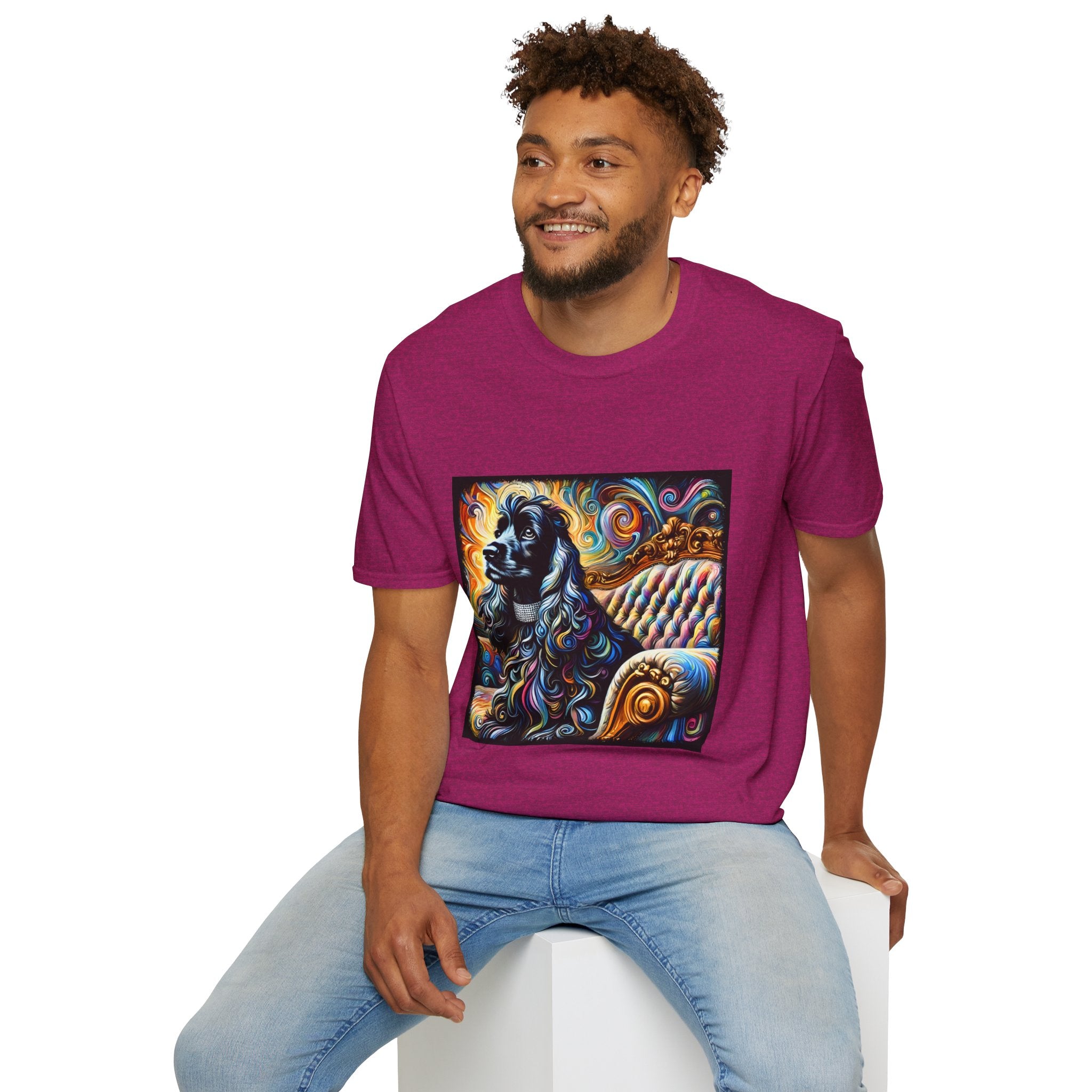 Cocker Spaniel Bold Swirl | Unisex Dog T-Shirt