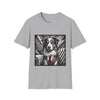 Australian Shepherd B&W Bold Eyes | Unisex Dog T-Shirt