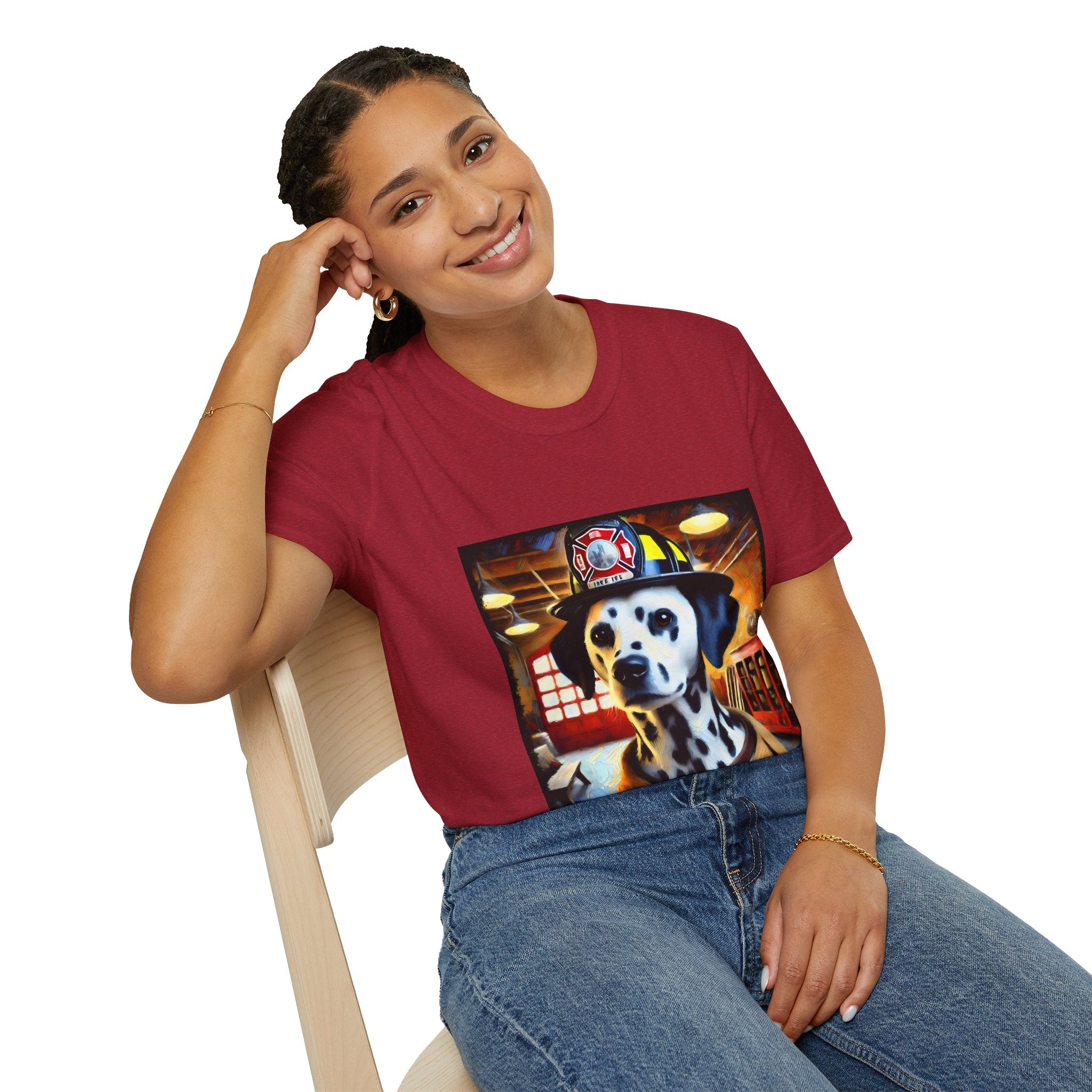 Dalmatian Fire Rescue Classic | Unisex Dog T-Shirt