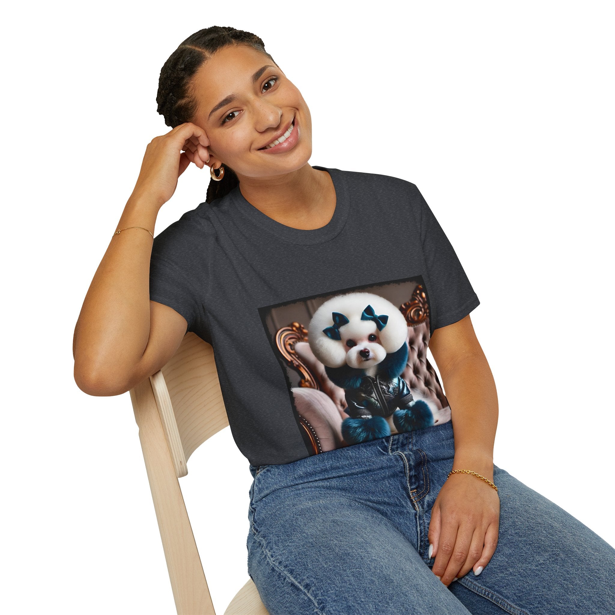Bichon Frise Posh Pawfluencer | Unisex Dog T-Shirt