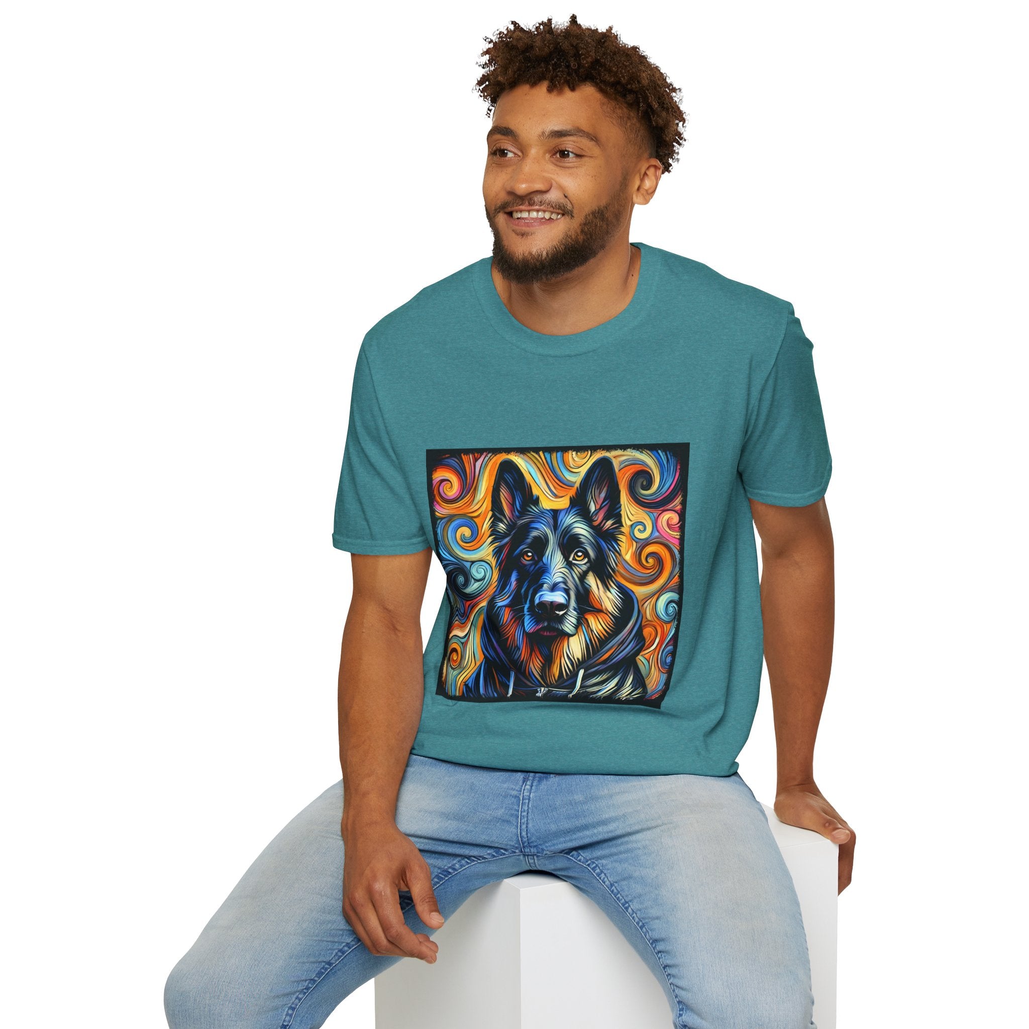 German Shepherd Hoodie Swirl II | Unisex Dog T-Shirt
