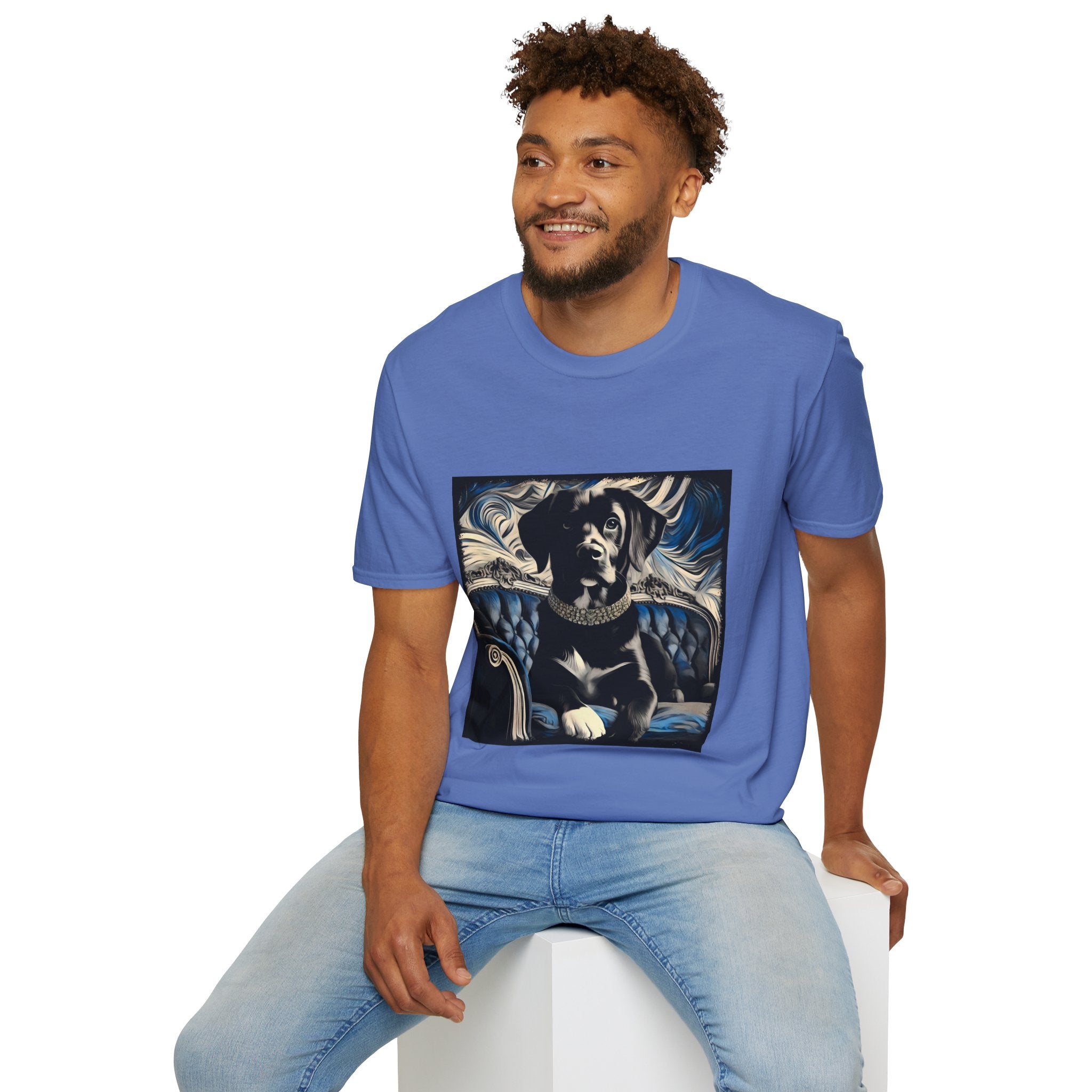 Labrador Retriever Blue and Black Swirl | Unisex Dog T-Shirt